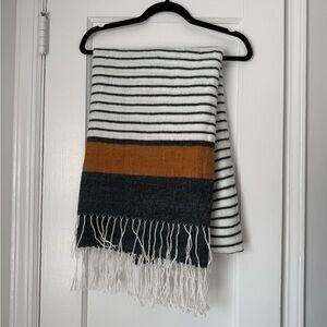 Abercrombie & Fitch Striped Blanket Scarf